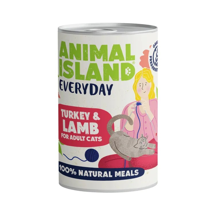 ANIMAL ISLAND CAT Everyday Turkey & Lamb 400g