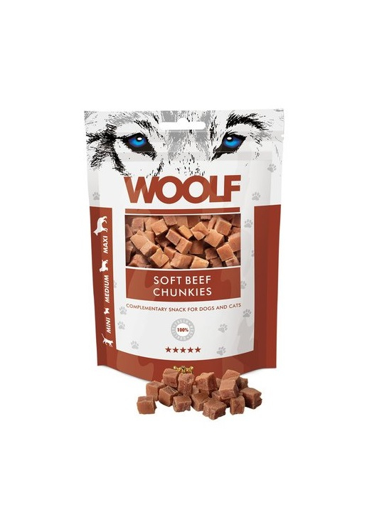 WOOLF Snack Soft Beef Chunkies 100g