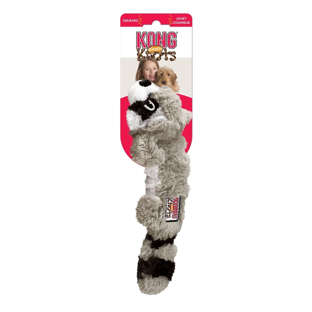 KONG Knots Scrunch Raccoon S/M