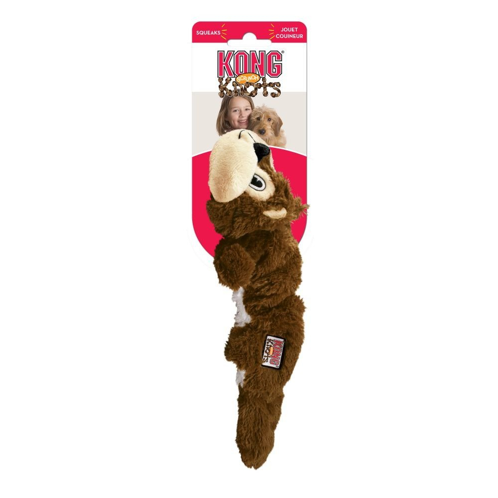 KONG Knots Scrunch Squirrel S/M