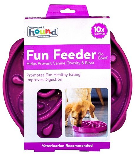 OUTWARD HOUND Fun Feeder Large Miska Fiolet