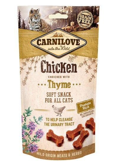 CARNILOVE KOT Soft Snack Chicken & Thyme 50g