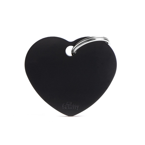 MY FAMILY Basic Aluminium BIG HEART BLACK