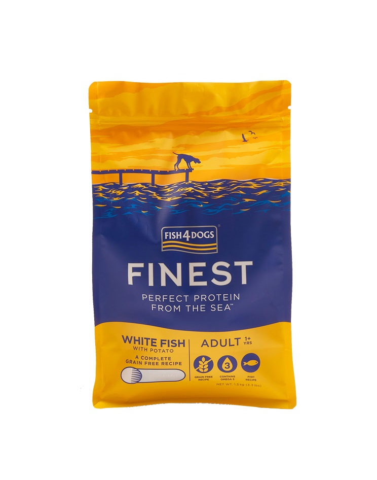 FISH4DOGS Finest Ocean White Fish Adult Duża Granulka