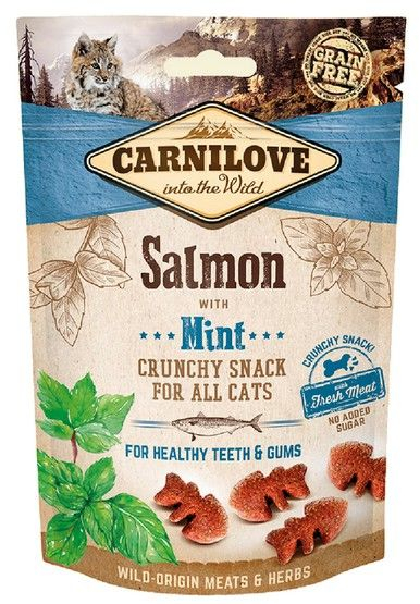 CARNILOVE Snack Cat Crunchy Salmon & Mint 50g