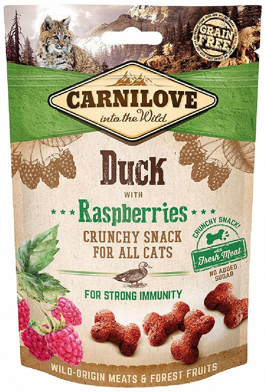 CARNILOVE KOT CRUNCHY Duck & Rasperies 50g