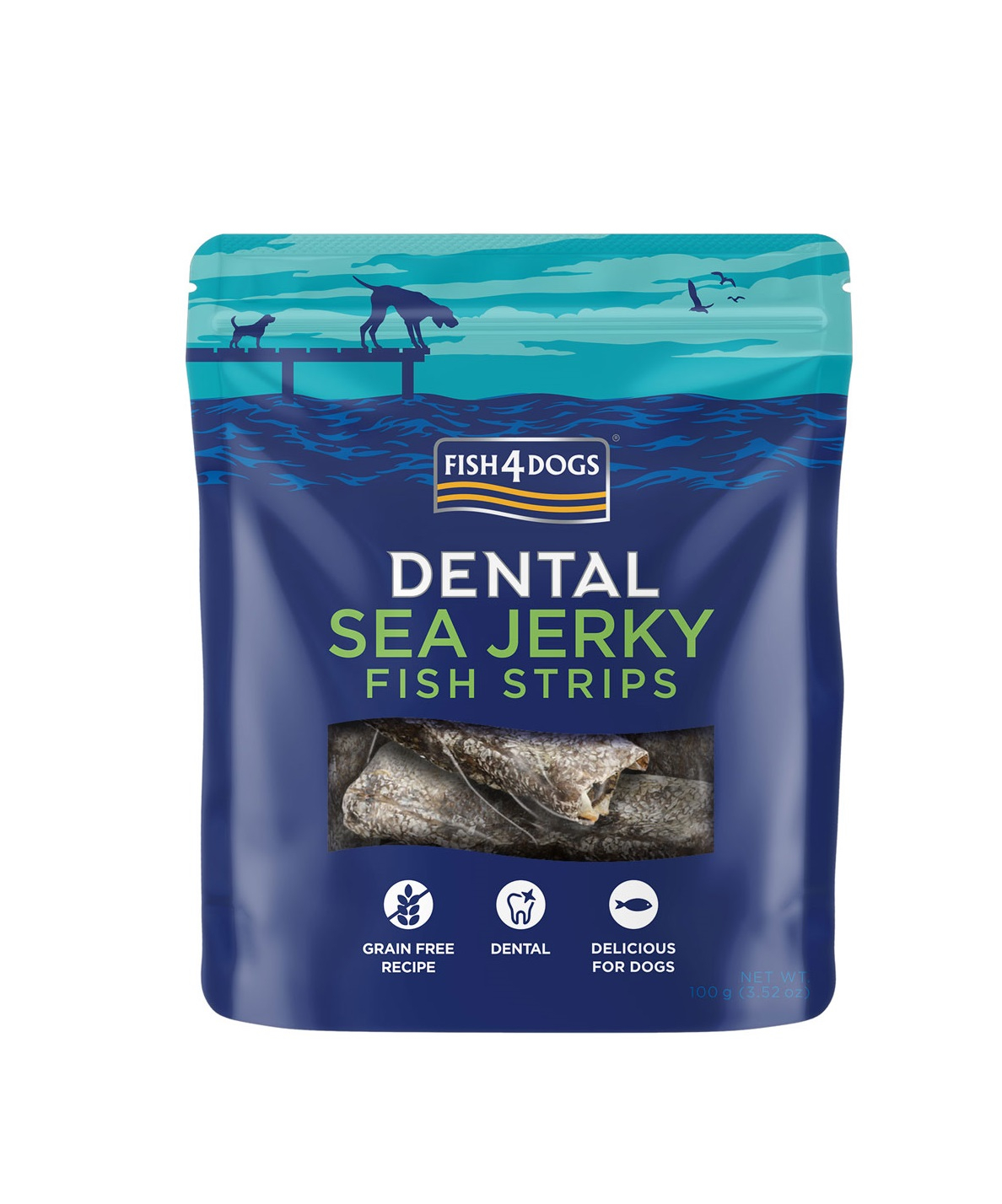 FISH4DOGS Sea Jerky Skinny Strips 100g