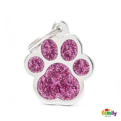 MY FAMILY Shine Big Paw Glitter Pink