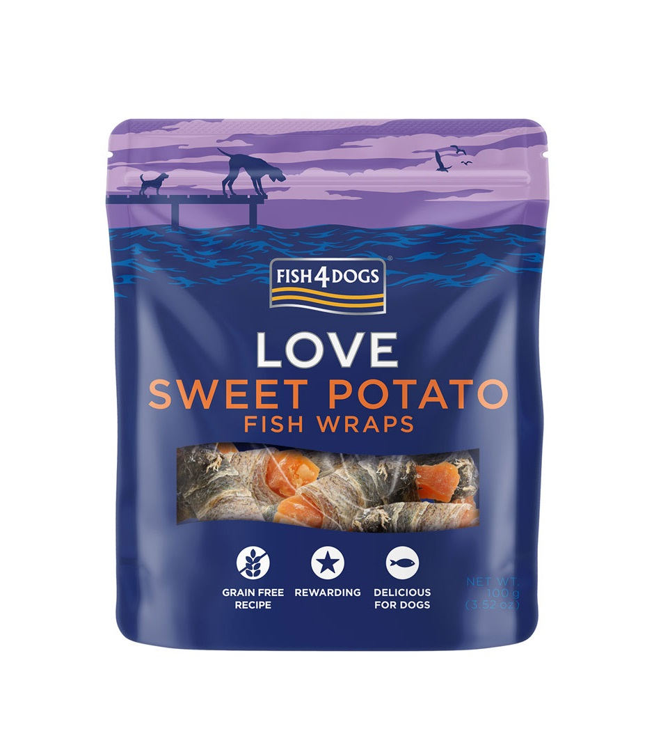 FISH4DOGS Sea Wraps Sweet Potato 100g