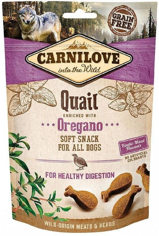 CARNILOVE Snack Soft Dog Quail & Oregano 200g