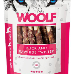 WOOLF Duck & Rawhide Twister 100g