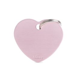 MY FAMILY Basic Aluminium BIG HEART PINK