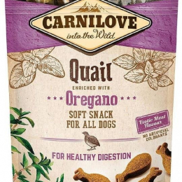 CARNILOVE Snack Soft Dog Quail & Oregano 200g